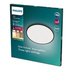 Philips LED Stropní přisazené svítidlo Philips Superslim CL550 8719514327160 36W 3600lm 2700K IP20 55cm černé, 3-krokové stmívání