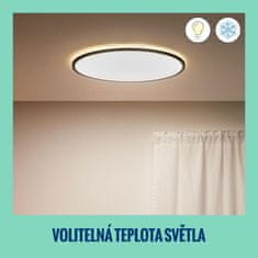 WiZ WiZ SuperSlim přisazené LED svítidlo 32W 3800lm 2700-6500K IP20 55cm, černé