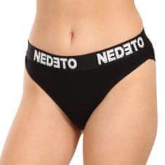 Nedeto 5PACK dámské kalhotky černé (5NKB001) - velikost L