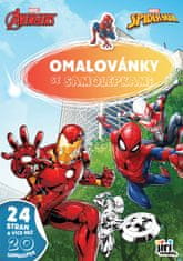 Jiri Models Omalovánka A4 se samolepkami MARVEL