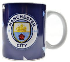 FotbalFans Hrnek Manchester City FC, modro-bílý, 300 ml