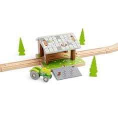 Bigjigs Rail Stodola na kolejích