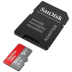 SanDisk Paměťová karta Ultra microSDXC 512GB (140R) A1 Class 10 UHS-I + SD Adapter