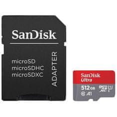 SanDisk Paměťová karta Ultra microSDXC 512GB (140R) A1 Class 10 UHS-I + SD Adapter