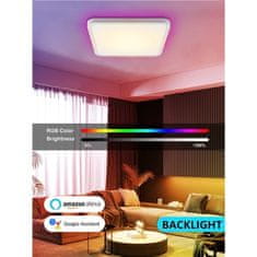 Immax Stropní svítidlo (07168-W40) Neo LITE TUDO Smart stropní svítidlo s RGB podsvícením 40cm, 50W Tuya WIFI Bílá