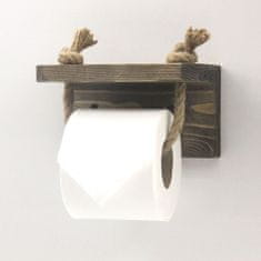 Kalune Design Držák na toaletní papír PIPE 17 cm ořech