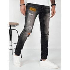 Dstreet Pánské t džínové kalhoty RIGA tmavě šedé ux4150 s32