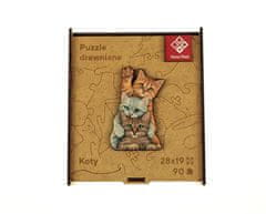 PANTA PLAST Puzzle "Cat`s family", dřevěné, A4, 90 ks, 0422-0004-03