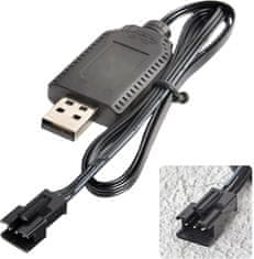 YUNIQUE GREEN-CLEAN USB Univerzální RC Nabíjecí Kabel S SM-3P Konektorem Pro 2S 7,4V LiPo Baterie Kompatibilní RC Auto / Auto / Letadlo / Dron / RC Loď A Další Hračky Na Dálkové Ovládání