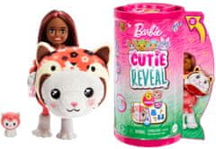 Mattel Barbie Cutie Reveal Chelsea v kostýmu - kotě v červeném kostýmu pandy HRK27