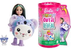 Mattel Barbie Cutie Reveal Chelsea v kostýmu - zajíček ve fialovém kostýmu koaly HRK27