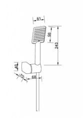 Invena Sprchový set mini patras černá (AU-31-M04-G)