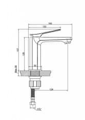 Invena Umyvadlová baterie neri černá (BU-01-004-L)