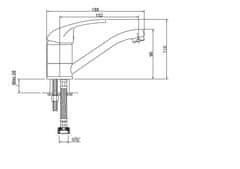 Invena Umyvadlová baterie perea (BU-05-K01-Q)