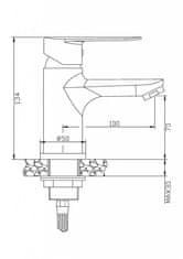 Invena Umyvadlová baterie esla (BU-94-001-V)