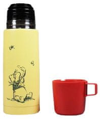 CurePink Nerezová termoska s hrníčkem Winnie The Pooh|Medvídek Pú: Pú miluje med (objem 350 ml)