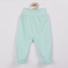 NEW BABY Kojenecké polodupačky tyrkysové, vel. 80 (9-12m) Tyrkysová