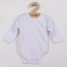 NEW BABY Kojenecké body celorozepínací Classic bílé, vel. 50 Bílá