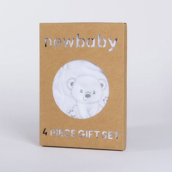 NEW BABY Kojenecká soupravička do porodnice Sweet Bear bílá, vel.