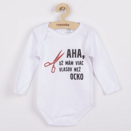 NEW BABY Body s potiskem Viac vlasov než ocko, vel.