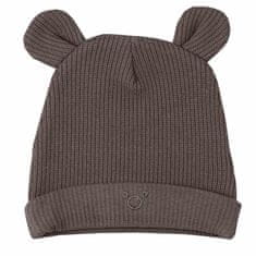 KOALA Kojenecká čepička Pure brown 62 (3-6m) Hnědá