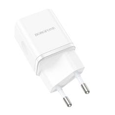 VšeNaMobily.cz Borofone síťová nabíječka BN6 Field - USB-C - QC 3.0 PD 20W , barva bílá