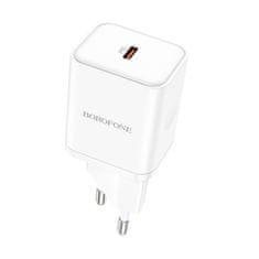 MobilPouzdra.cz Borofone síťová nabíječka BN6 Field - USB-C - QC 3.0 PD 20W , barva bílá