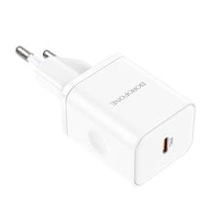 MobilPouzdra.cz Borofone síťová nabíječka BN6 Field - USB-C - QC 3.0 PD 20W , barva bílá