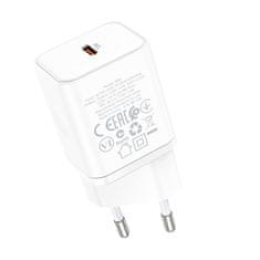 MobilPouzdra.cz Borofone síťová nabíječka BN6 Field - USB-C - QC 3.0 PD 20W , barva bílá