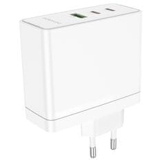 MobilPouzdra.cz Borofone síťová nabíječka BN11 Imperial - USB + 2xUSB-C - QC 3.0 PD 100W , barva bílá