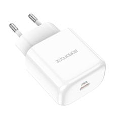 MobilPouzdra.cz Borofone síťová nabíječka BN3 Premium - USB-C - QC 3.0 PD 2.0 20W , barva bílá