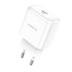 MobilPouzdra.cz Borofone síťová nabíječka BN3 Premium - USB-C - QC 3.0 PD 2.0 20W , barva bílá