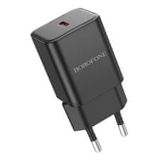 MobilPouzdra.cz Borofone síťová nabíječka BN13 Safety GaN - USB-C - PD 30W , barva černá