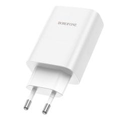 VšeNaMobily.cz Borofone síťová nabíječka BN10 Sunlight - USB + USB-C - QC 3.0 PD 65W , barva bílá