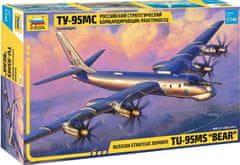 Zvezda Tu-95 sovětský bombardér, Model kit letadlo 7038, 1/144