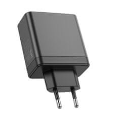 MobilPouzdra.cz Borofone síťová nabíječka BN12 Manager - USB + 2xUSB-C - PD 65W 3A , barva černá