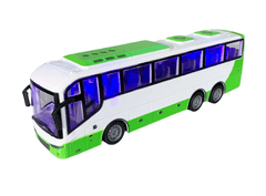 INTEREST Městský autobus na dálkové ovládání + světelné efekty 32cm - Zelený..