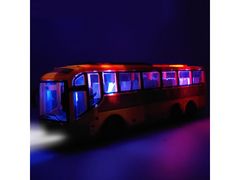 INTEREST Školní autobus na dálkové ovládání + světelné efekty 32cm - Žlutý.