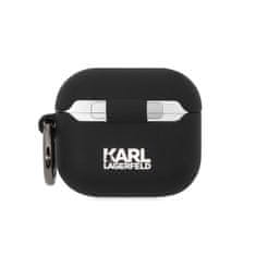 Karl Lagerfeld NFT Choupette silikonový kryt pro AirPods 3, černý Černá