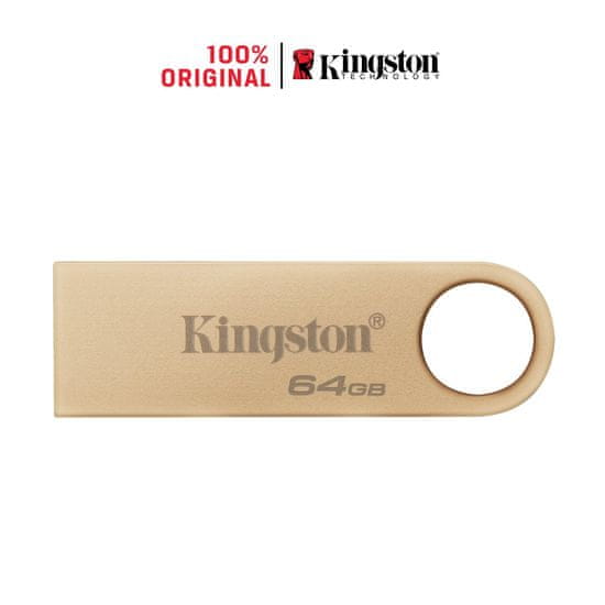 Kingston DataTraveler SE9 G3/64GB/USB 3.2/USB-A/Zlatá