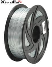 XtendLan PLA filament 1,75mm lesklý stříbrný 1kg