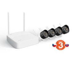 Tenda K4W-3TC - bezdrátový Wi-Fi kamerový set 2K (3MP), NVR + 4x IP kamera s LED, CZ aplikace