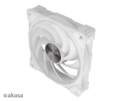 Akasa ventilátor - 12 cm - SOHO AR argb bílý