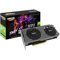 inno3D Video Card NVIDIA GeForce RTX 3050 Twin X2 8GB GDDR6 128 bit, 1777 MHz / 14 Gbps, 3x DP, 1x HDMI, 2 fan, 2 slot