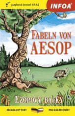 Ezopovy bajky / Fabeln von Aesop - Zrcadlová četba (A1-A2)