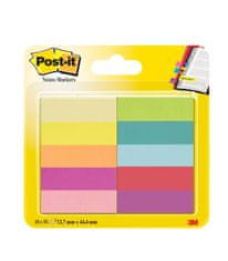 Post-It Značkovací lístečky - 15,0 x 50,0 mm, mix barev, 10 x 50 ks