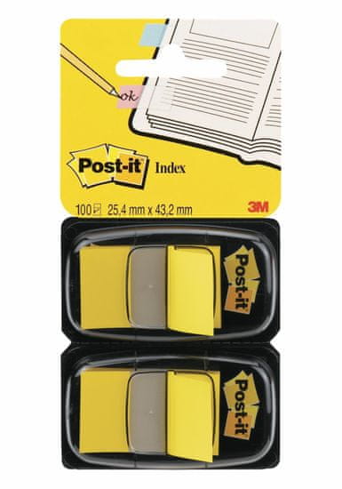 Post-It Samolepicí záložky dvojbalení, žluté