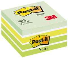 Post-It Kostka - 76x76 mm, odstíny zelené barvy, 450 lístků