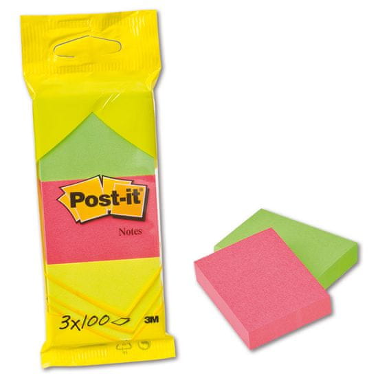 Post-It Bločky - barevné, 51,0 x 38,0 mm