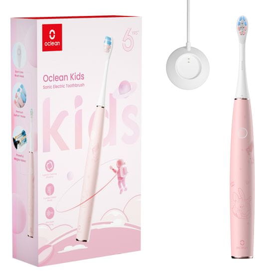 Oclean Kids sonický kartáček Pink, růžový